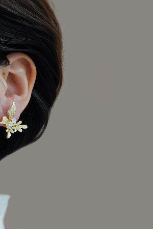 Ethereal Light Yellow Butterfly Earrings - Cute Versatile Ear Studs for Summer 2025, Sweet Temperament Jewelry, Trendy Accessory