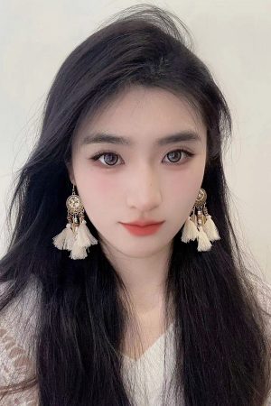 Ethnic Style Retro Tassel Long Earrings for Women - Bohemian Hook Earrings Perfect for Travel and Everyday Wear