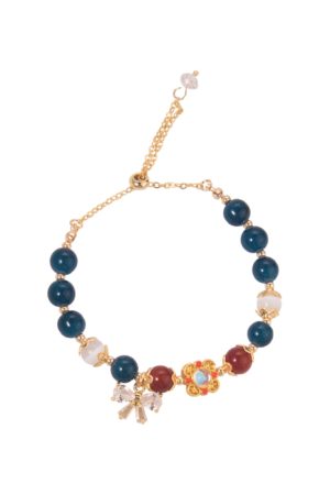 Ethnic Style Star-Style Bracelet with Zircon Bow Beads - Bohemian Temperament Jewelry for Unique Fashion