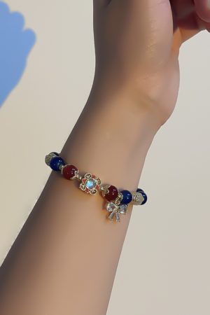 Ethnic Style Star-Style Bracelet with Zircon Bow Beads - Bohemian Temperament Jewelry for Unique Fashion