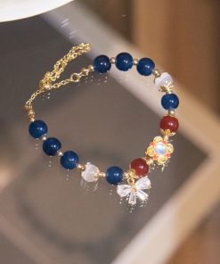 Ethnic Style Star-Style Bracelet with Zircon Bow Beads - Bohemian Temperament Jewelry for Unique Fashion