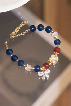 Ethnic Style Star-Style Bracelet with Zircon Bow Beads - Bohemian Temperament Jewelry for Unique Fashion