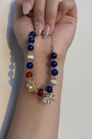 Ethnic Style Star-Style Bracelet with Zircon Bow Beads - Bohemian Temperament Jewelry for Unique Fashion