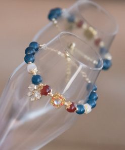 Ethnic Style Star-Style Bracelet with Zircon Bow Beads - Bohemian Temperament Jewelry for Unique Fashion