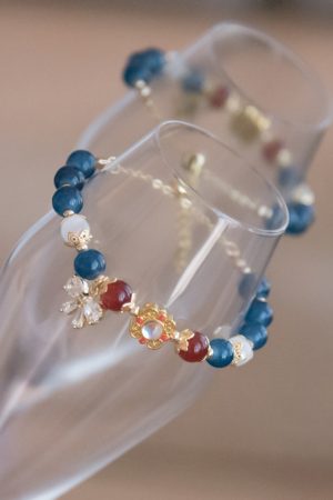 Ethnic Style Star-Style Bracelet with Zircon Bow Beads - Bohemian Temperament Jewelry for Unique Fashion