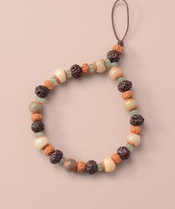 Ethnic Style Tianyi Zi Phoenix Eye Bodhi Seed Dongling Jade Retro Unisex Mobile Phone Chain