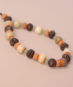 Ethnic Style Tianyi Zi Phoenix Eye Bodhi Seed Dongling Jade Retro Unisex Mobile Phone Chain