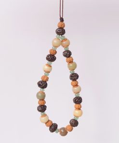 Ethnic Style Tianyi Zi Phoenix Eye Bodhi Seed Dongling Jade Retro Unisex Mobile Phone Chain