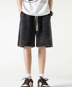 Europe Fits Fall, Dream Clothes Summer - Soft Boy Drawstring Waist Sweatshort