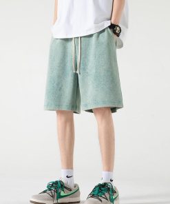 Europe Fits Fall, Dream Clothes Summer - Soft Boy Drawstring Waist Sweatshort