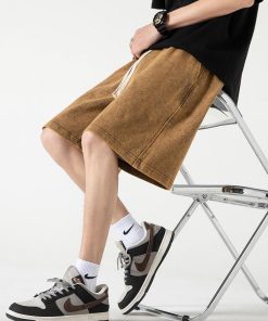 Europe Fits Fall, Dream Clothes Summer - Soft Boy Drawstring Waist Sweatshort