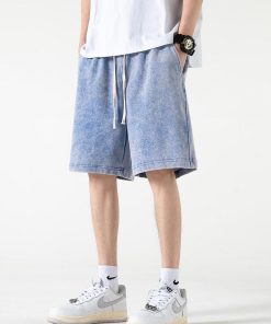 Europe Fits Fall, Dream Clothes Summer - Soft Boy Drawstring Waist Sweatshort