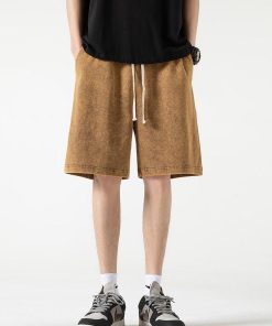 Europe Fits Fall, Dream Clothes Summer - Soft Boy Drawstring Waist Sweatshort