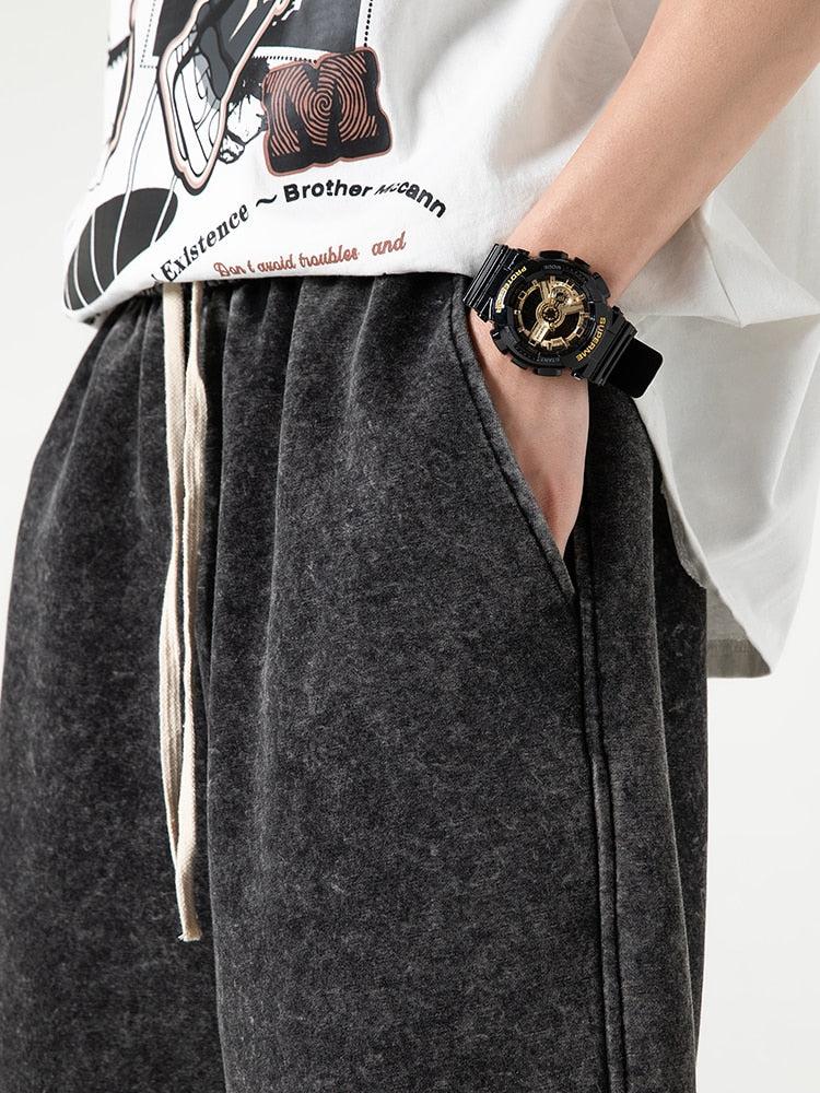 Europe Fits Fall, Dream Clothes Summer - Soft Boy Drawstring Waist Sweatshort Europe Fits Fall, Dream Clothes Summer - Soft Boy Drawstring Waist Sweatshort