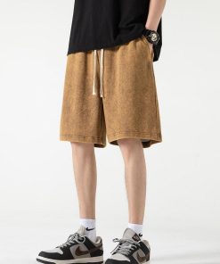 Europe Fits Fall, Dream Clothes Summer - Soft Boy Drawstring Waist Sweatshort