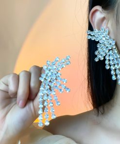 Exaggerated Long Tassel Earrings for Women - 2025 Trendy High-End Light Luxury European American Style