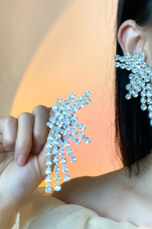 Exaggerated Long Tassel Earrings for Women - 2025 Trendy High-End Light Luxury European American Style