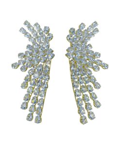 Exaggerated Long Tassel Earrings for Women - 2025 Trendy High-End Light Luxury European American Style