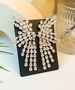 Exaggerated Long Tassel Earrings for Women - 2025 Trendy High-End Light Luxury European American Style