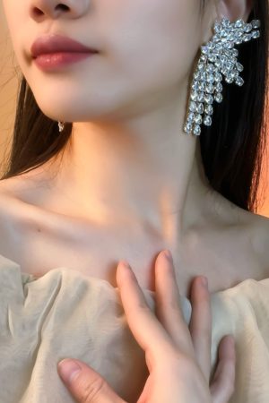 Exaggerated Long Tassel Earrings for Women - 2025 Trendy High-End Light Luxury European American Style