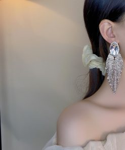 Exaggerated Tassel Earrings - Luxury Long Drop Design, Vintage European & American Style, Personalized Temperament Accessories