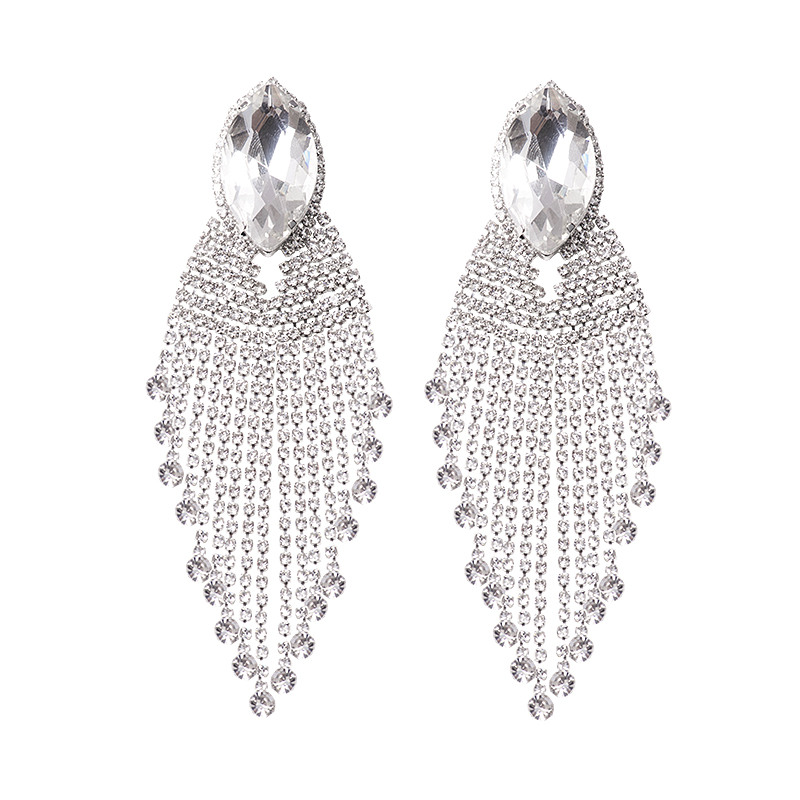 Exaggerated Tassel Earrings - Luxury Long Drop Design, Vintage European & American Style, Personalized Temperament Accessories Exaggerated Tassel Earrings - Luxury Long Drop Design, Vintage European & American Style, Personalized Temperament Accessories