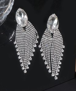 Exaggerated Tassel Earrings - Luxury Long Drop Design, Vintage European & American Style, Personalized Temperament Accessories