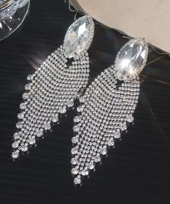 Exaggerated Tassel Earrings - Luxury Long Drop Design, Vintage European & American Style, Personalized Temperament Accessories