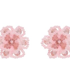 Exaggerated Three-Dimensional Flower Earrings - Unique Fairy Wind Design, Light Luxury Ear Studs for Elegant Style