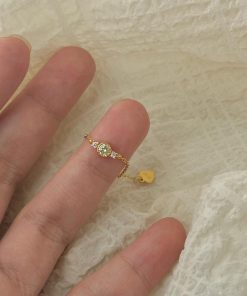 Exquisite Adjustable Chain Pull-Style Ring for Women - 2025 Light Luxury High-End Index Finger Jewelry