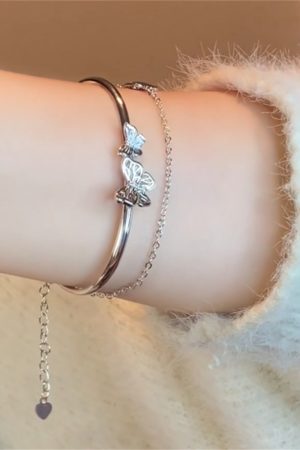 Exquisite Butterfly Bangle Bracelet for Women - Light Luxury High-End Versatile Accessory 2025 Trend