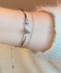 Exquisite Butterfly Bangle Bracelet for Women - Light Luxury High-End Versatile Accessory 2025 Trend