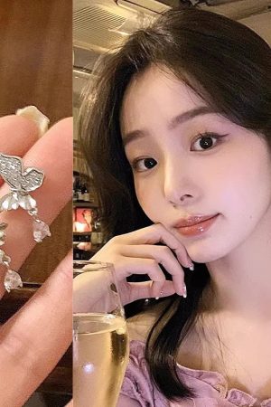 Exquisite Butterfly Clip-On Earrings - Lightweight Luxury Studs for Women, Trendy 2025 Influencer Style Drop Jewelry