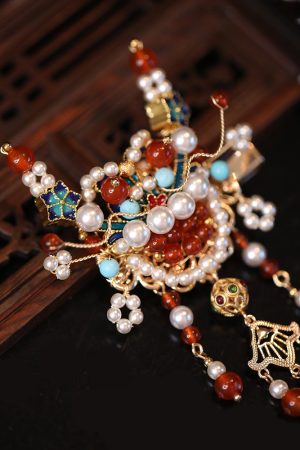 Exquisite Dragon Year Hairpin for Girls, Traditional Chinese Hair Clip, Hanfu Accessories, Vintage National Style Hair Ornament