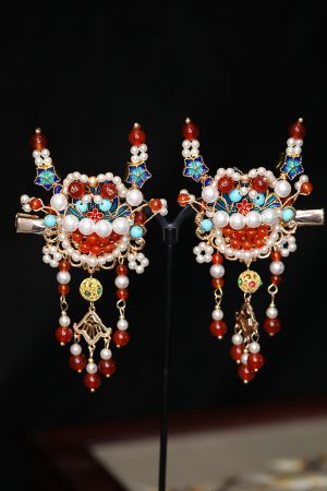 Exquisite Dragon Year Hairpin for Girls, Traditional Chinese Hair Clip, Hanfu Accessories, Vintage National Style Hair Ornament