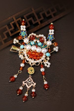 Exquisite Dragon Year Hairpin for Girls, Traditional Chinese Hair Clip, Hanfu Accessories, Vintage National Style Hair Ornament