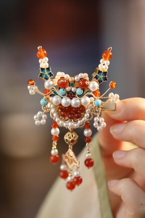 Exquisite Dragon Year Hairpin for Girls, Traditional Chinese Hair Clip, Hanfu Accessories, Vintage National Style Hair Ornament