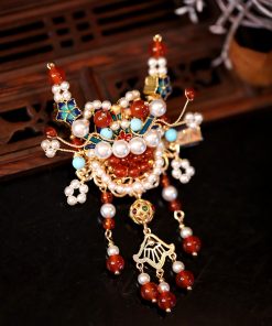 Exquisite Dragon Year Hairpin for Girls, Traditional Chinese Hair Clip, Hanfu Accessories, Vintage National Style Hair Ornament