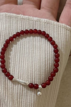Exquisite Imitation Red Agate Koi Fish Bracelet for Women - Lightweight Luxury Jewelry, 2025 Trendy Niche Style