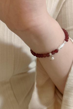 Exquisite Imitation Red Agate Koi Fish Bracelet for Women - Lightweight Luxury Jewelry, 2025 Trendy Niche Style