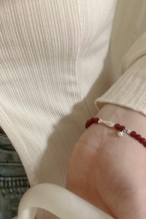 Exquisite Imitation Red Agate Koi Fish Bracelet for Women - Lightweight Luxury Jewelry, 2025 Trendy Niche Style