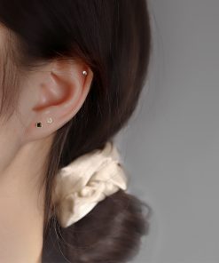 Exquisite Small Ear Studs for Sleeping, Cartilage Earrings, Comfortable Ear Hole Accessories, 2025 Trendy Jewelry