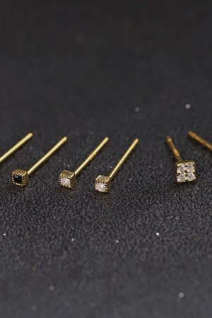 Exquisite Small Ear Studs for Sleeping, Cartilage Earrings, Comfortable Ear Hole Accessories, 2025 Trendy Jewelry