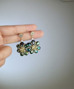 Exquisite Zircon Crystal Flower Earrings for Women - Minimalist Daily Wear, Versatile Jewelry Accessories, 2025 Trend