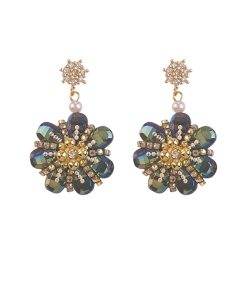 Exquisite Zircon Crystal Flower Earrings for Women - Minimalist Daily Wear, Versatile Jewelry Accessories, 2025 Trend