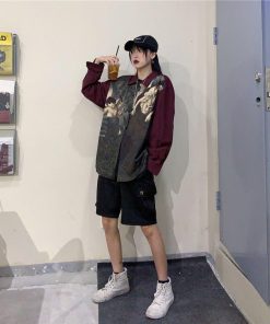 Fall Dresses With Doc Martens, Looks With Doc Martens - Angel Print Long Sleeve Shirt