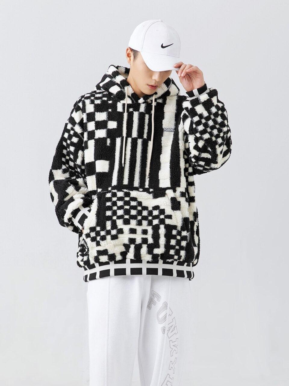 Fall Vintage Aesthetic Outfits, Casual Dinner Outfit Winter Plus Size - Indie Oversized Plush Hoodie Fall Vintage Aesthetic Outfits, Casual Dinner Outfit Winter Plus Size - Indie Oversized Plush Hoodie