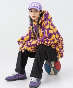 Fall Vintage Aesthetic Outfits, Casual Dinner Outfit Winter Plus Size - Indie Oversized Plush Hoodie