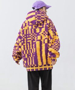 Fall Vintage Aesthetic Outfits, Casual Dinner Outfit Winter Plus Size - Indie Oversized Plush Hoodie