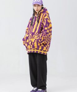 Fall Vintage Aesthetic Outfits, Casual Dinner Outfit Winter Plus Size - Indie Oversized Plush Hoodie